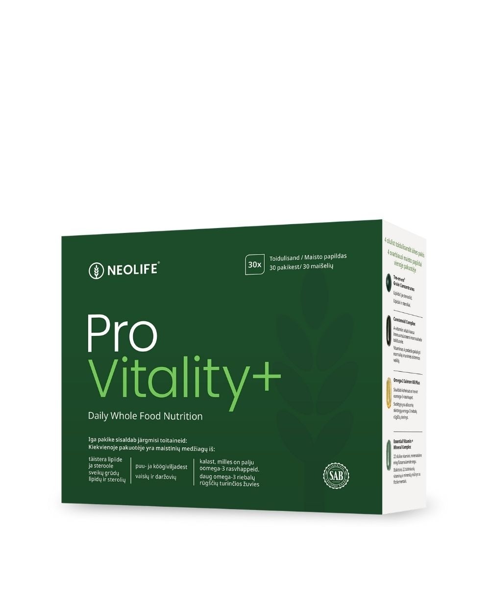 Pro Vitality+ päevapakk